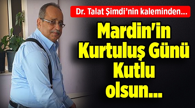 Dr. Talat Şimdi'nin kaleminden...