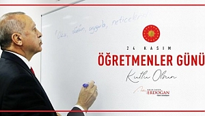 Erdoğan'dan 24 Kasım Öğretmenler Günü paylaşımı