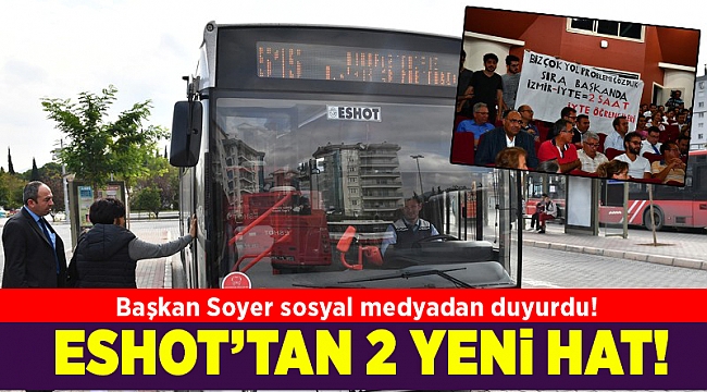 ESHOT’tan iki yeni otobüs hattı