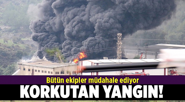 Geri dönüşüm deposunda korkutan yangın!