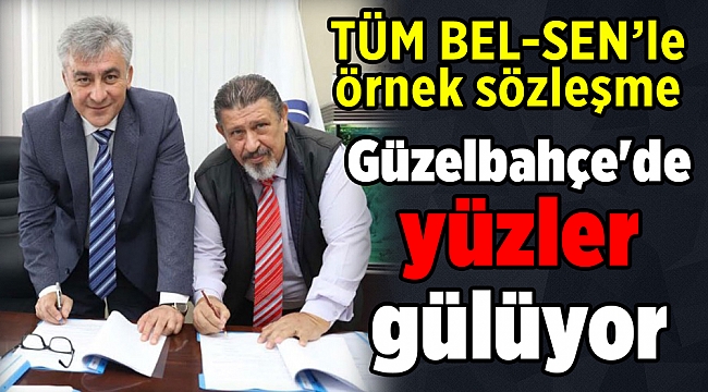 Güzelbahçe'de memurları sevindiren imza