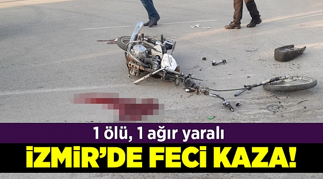 İzmir&#039;de motosiklet kazası