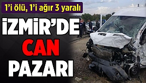 İzmir’de traktör ile minibüs çarpıştı