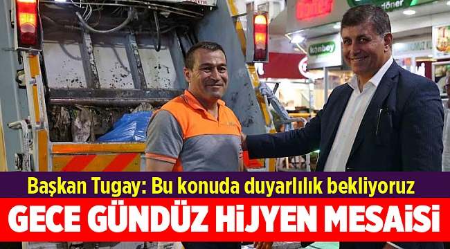 Karşıyaka'da gece gündüz hijyen mesaisi