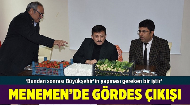 AK Partili Dağ&#039;dan Menemen&#039;de Gördes Barajı çıkışı!