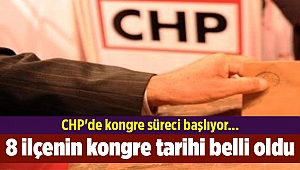 CHP'de kongre süreci başlıyor... 8 ilçenin kongre tarihi belli oldu