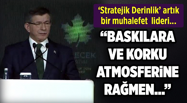 Davutoğlu partisini ilan etti: Gelecek Partisi