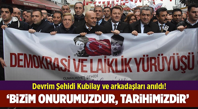 Devrim Şehidi Kubilay anıldı!