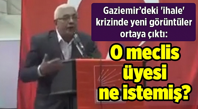 Gaziemir&#039;deki &#039;ihale&#039; krizinde yeni görüntüler ortaya çıktı: O meclis üyesi ne istemiş?