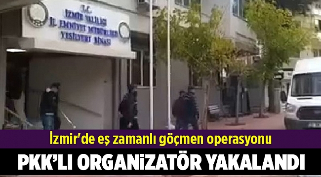 İzmir'de eş zamanlı göçmen operasyonu
