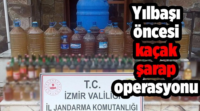 İzmir&#039;de yılbaşı öncesi kaçak şarap operasyonu