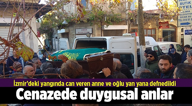 İzmir'deki cenazede duygusal anlar