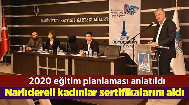 Narlıdereli kadınlar sertifikalarını aldı