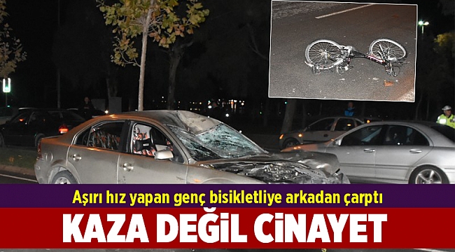 Otomobilin çarptığı bisikletli metrelerce sürüklenip, öldü