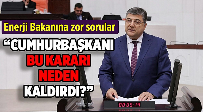 Sındır’dan Enerij Bakanı Dönmez’e zor sorular
