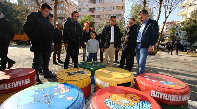 Bayraklı'da kedi evleri yenilendi