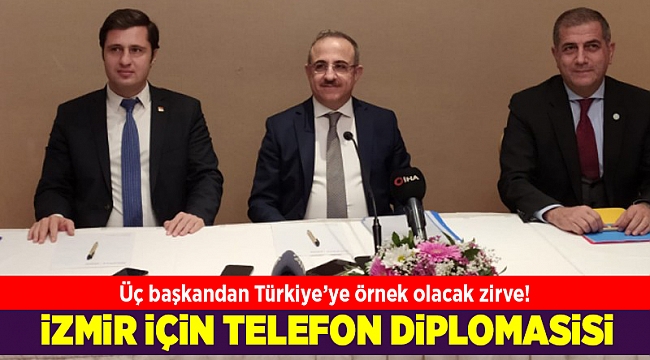 İzmir'de 3 siyasi partinin başkanı buluştu