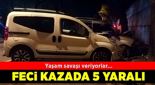 İzmir'de iki hafif ticari araç çarpıştı