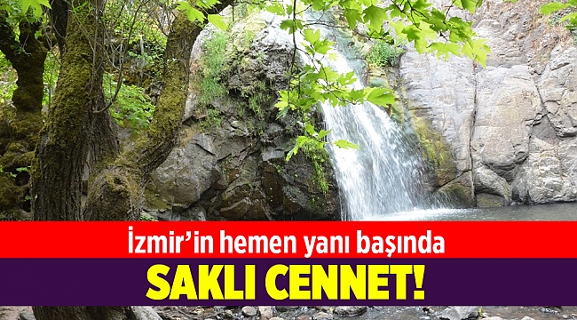 İzmir&#039;de yaz kış bu şelale büyük ilgi görüyor...