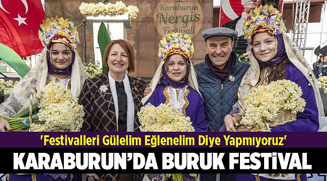 Karaburun'da buruk Nergis Festivali