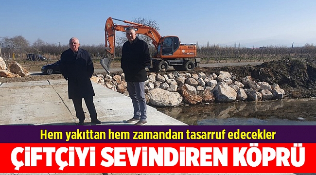 Kemalpaşa Belediyesi’nden çiftçiyi sevindiren köprü!