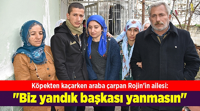 Köpekten kaçarken araba çarpan Rojin'in ailesi: "Biz yandık başkası yanmasın"