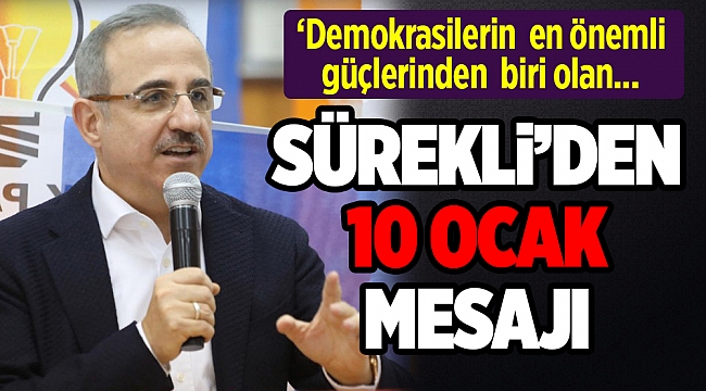 Sürekli'den 10 Ocak Çalışan Gazeteciler Günü mesajı