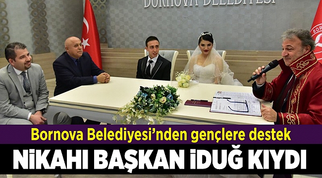 Bornova Belediyesi’nden evlenmek isteyen gençlere destek
