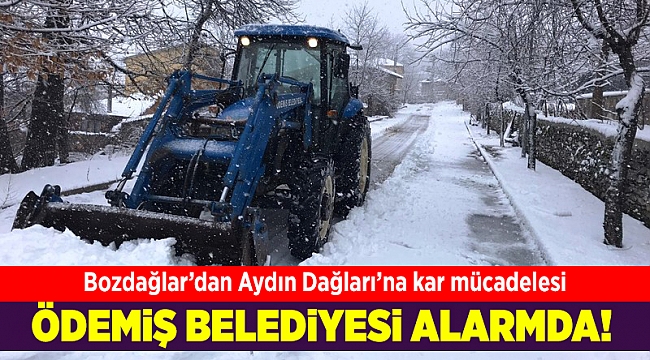 Bozdağlar’dan Aydın Dağları’na kar mücadelesi