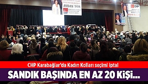 CHP Karabağlar’da Kadın Kolları seçimi iptal!