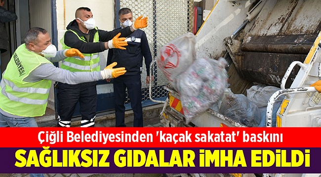 Çiğli Belediyesinden 'kaçak sakatat' baskını
