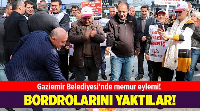 Gaziemir Belediyesi'nde memur eylemi!