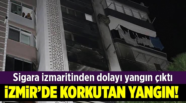 İzmir'de çıkan ev yangınında 4 kişi dumandan etkilendi