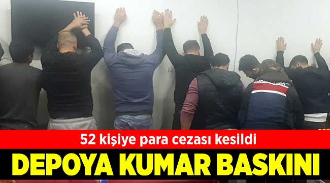 İzmir&#039;de depoya kumar operasyonu