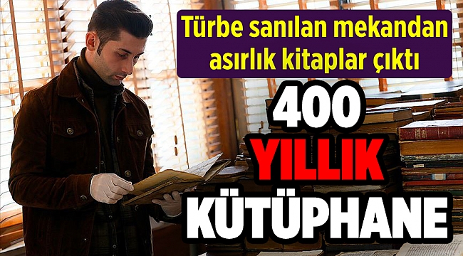 İzmir&#039;de türbe sanılan mekandan asırlık kitaplar çıktı