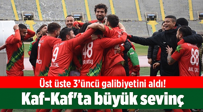 Üst üste 3’üncü galibiyetini aldı! Kaf-Kaf'ta büyük sevinç