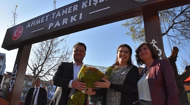 Ahmet Taner Kışlalı Parkı Menemen’de açıldı