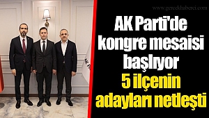 AK Parti'de kongre mesaisi başlıyor... 5 ilçenin adayları netleşti
