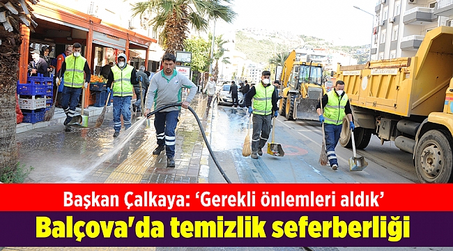 Balçova'da temizlik seferberliği