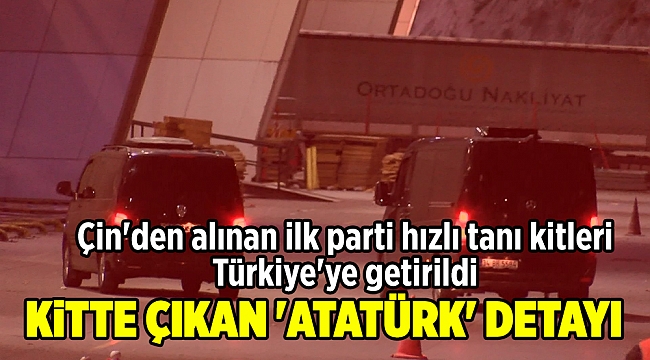 Çin'den alınan ilk parti hızlı tanı kitleri Türkiye'ye getirildi