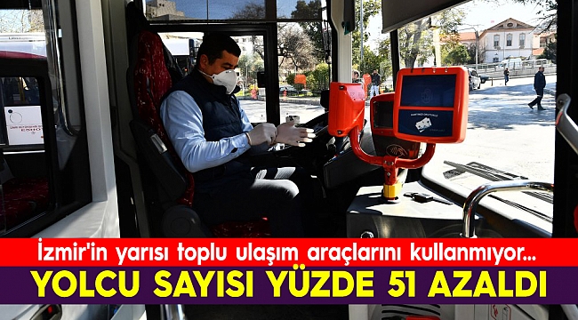 İzmir'in yarısı toplu ulaşım araçlarını kullanmıyor...