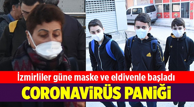İzmirlilerden maskeli 'koronavirüs' önlemi