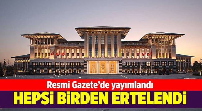 Toplantı ve aktiviteler Nisan ayı sonuna kadar ertelendi