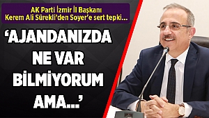 AK Parti İzmir İl Başkanı Kerem Ali Sürekli'den Soyer'e sert tepki...