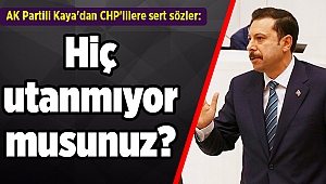 AK Partili Kaya'dan CHP'lilere sert sözler: Hiç utanmıyor musunuz?