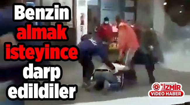 Benzin almak isteyince darp edildiler