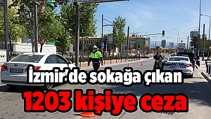 İzmir'de sokağa çıkan 1203 kişiye ceza