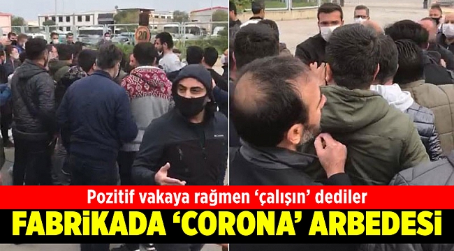 İzmir'de tekstil fabrikasında 'koronavirüs' arbedesi