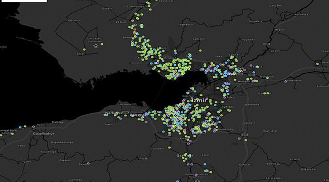 İzmir'in koronavirüs haritası
