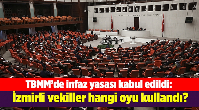TBMM’de infaz yasası kabul edildi: İzmirli vekiller hangi oyu kullandı?